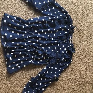 Dressy polka dot shirt